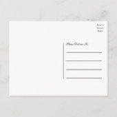 Carte Postale Merci de tournesol Pays Mariage floral (Dos)