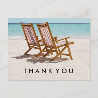 Carte Postale Merci de transats