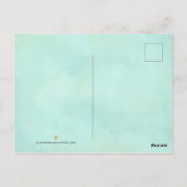 Carte Postale Merci de typographie à la main (Dos)