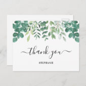 Carte Postale Merci de verdure Eucalyptus personnalisé (Devant / Derrière)