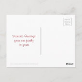 Carte Postale Merci de voeux de vacances pour les entreprises (Dos)