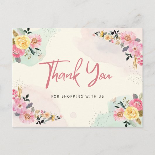 Carte Postale Merci de votre achat  (Devant)