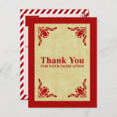 Carte Postale merci de votre dévouement (Devant / Derrière)