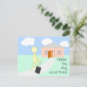 Carte Postale Merci de votre visite - Nod Notes (Debout devant)