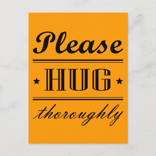 Carte Postale Merci de vous embrasser soigneusement (Devant)