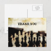 Carte Postale Merci d'échecs Grunge (Devant / Derrière)