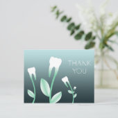 Carte Postale MERCI dents en fleurs (Debout devant)