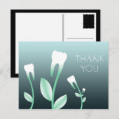 Carte Postale MERCI dents fleuries (Devant / Derrière)