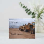 Carte postale Merci d'équipement lourd (Debout devant)