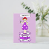 Carte Postale Merci des Casquettes rouges (Debout devant)