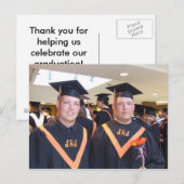 Carte Postale Merci des diplômes (Devant / Derrière)