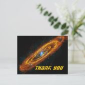 Carte postale Merci des étoiles d'Andromeda (Debout devant)
