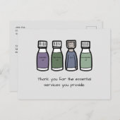 Carte Postale "Merci des services essentiels que vous fournissez (Devant / Derrière)