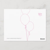 Carte postale Merci - Design à bulles (Dos)