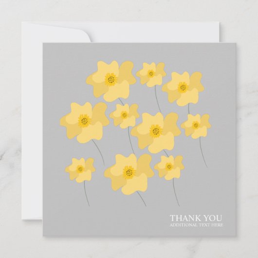 Carte postale Merci dessinée à la main avec coquel (Devant)