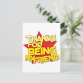 Carte Postale merci d'être mon ami (Debout devant)