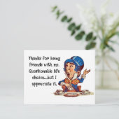 Carte Postale Merci d'être mon ami --- amitié (Debout devant)