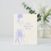 Carte Postale Merci d'être mon maître d'honneur (Debout devant)