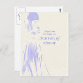 Carte Postale Merci d'être mon maître d'honneur (Devant / Derrière)