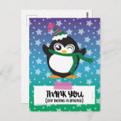 Carte Postale Merci d'être un ami (Devant / Derrière)