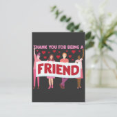 Carte Postale Merci d'être un ami esprit positif amitié (Debout devant)
