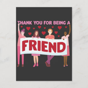 Carte Postale Merci d'être un ami esprit positif amitié