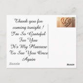 Carte Postale Merci d'être venu  (Dos)