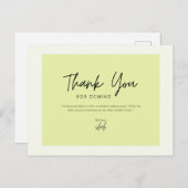 Carte Postale Merci d'être venu (Devant / Derrière)