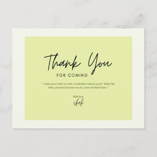 Carte Postale Merci d'être venu (Devant)