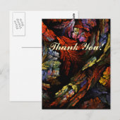 Carte postale Merci d'harmonie couleur (Devant / Derrière)