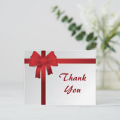 Carte Postale Merci d'hiver Red Bows (Debout devant)