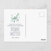 Carte postale Merci Dinosaur (Dos)