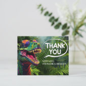 Carte Postale Merci Dinosaur Cool Jurassic (Debout devant)