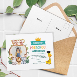 Carte Postale Merci d'obtention du diplôme de l'école maternelle