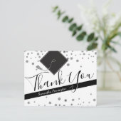 Carte Postale Merci d'obtention du diplôme Toute année Noir et B (Debout devant)