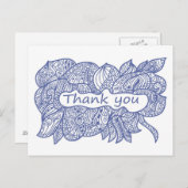 Carte Postale Merci doodle (Devant / Derrière)