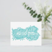 Carte Postale Merci doodle (Debout devant)