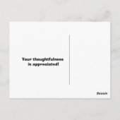 Carte Postale Merci d'or (Dos)