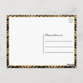 Carte Postale Merci d'or noir Gatsby Mariage Art déco noir (Dos)