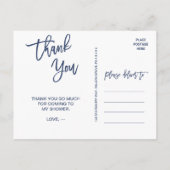 Carte Postale Merci du coucher de soleil tropical (Dos)