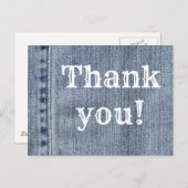 Carte Postale Merci du Denim occidental (Devant / Derrière)