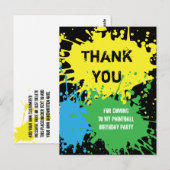 Carte postale Merci du Paintball Party (Devant / Derrière)