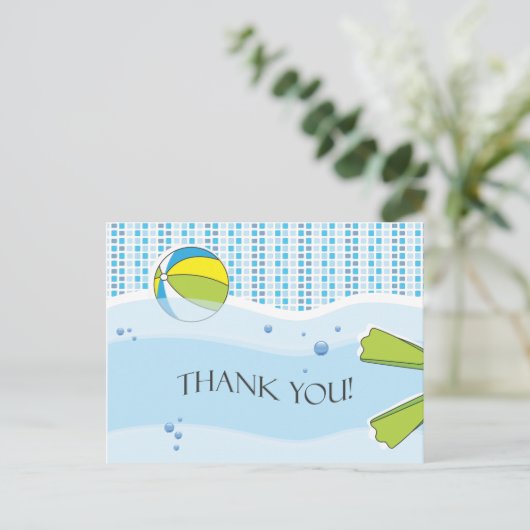 Carte postale Merci du Pool Party (Debout devant)