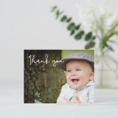 Carte Postale Merci du premier anniversaire du bébé (Debout devant)