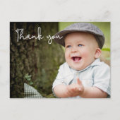 Carte Postale Merci du premier anniversaire du bébé garçon Photo (Devant)