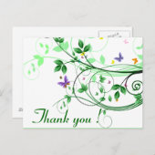Carte Postale Merci du printemps (Devant / Derrière)