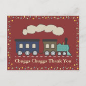 Carte postale Merci du train - Rouge (Devant)