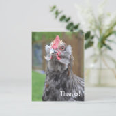 Carte Postale Merci d'un joyeux coq (Debout devant)