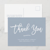 Carte Postale Merci | Dusty Blue Retail Petite entreprise (Devant / Derrière)