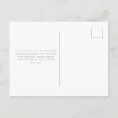 Carte Postale Merci | Dusty Blue Retail Petite entreprise (Dos)